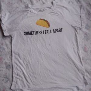 Taco white short sleeve shirt